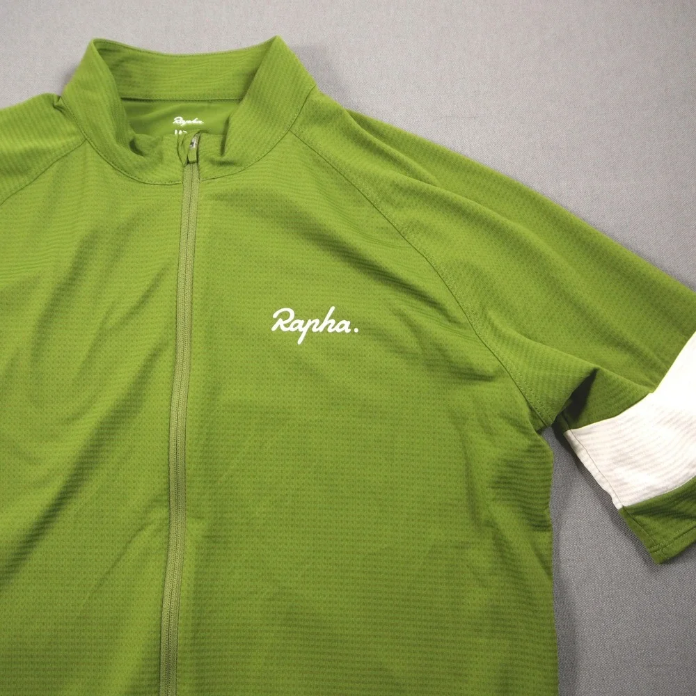Rapha Core Lightweight Short Sleeve Men Cycling Jersey L Performance Green White